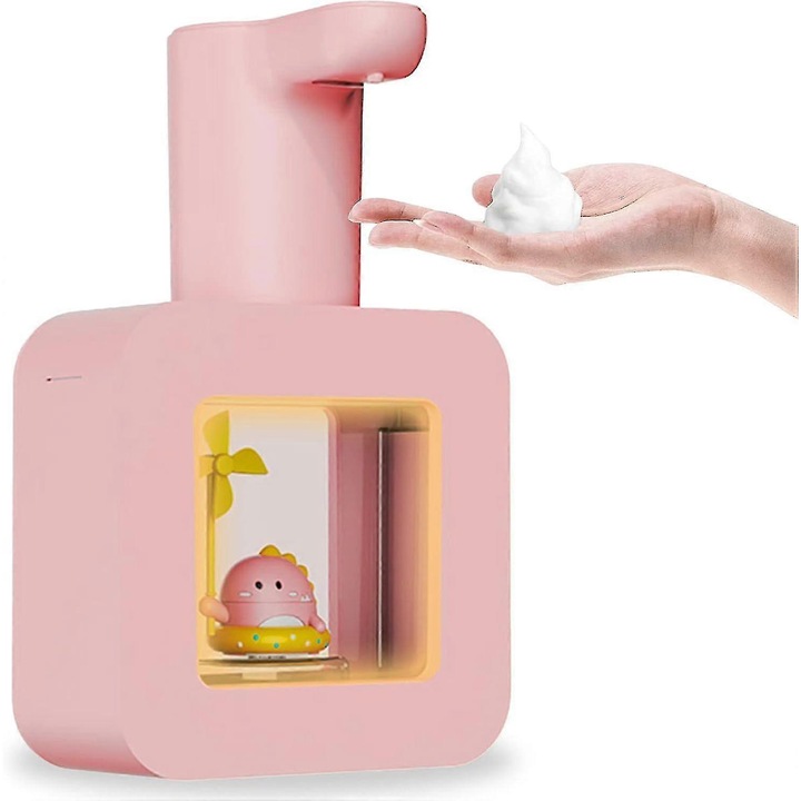 Automata habszappan adagoló gyerekeknek, állat design, 400ml, újratölthető, IPX4
