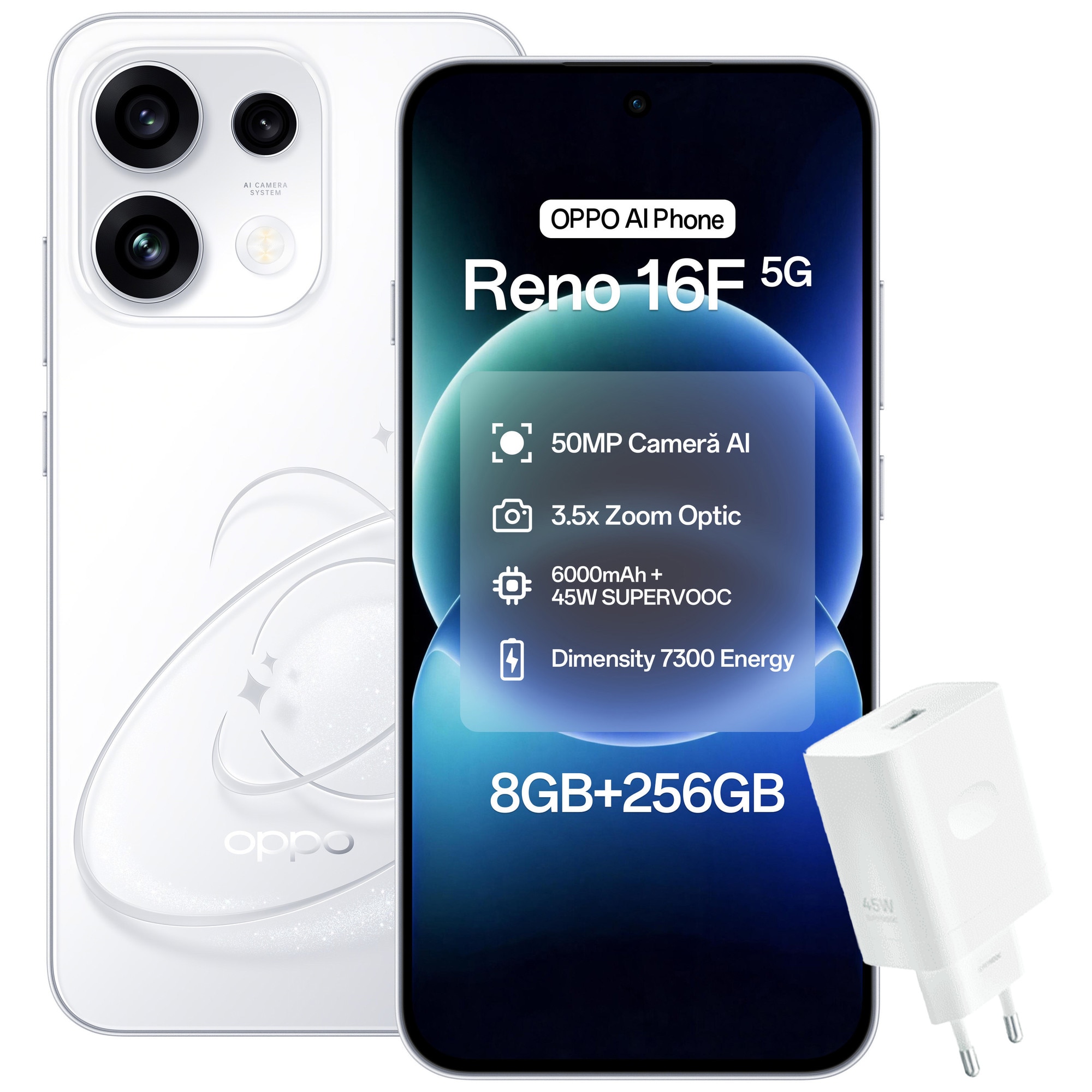 Telefon mobil ASUS ZenFone 10, Dual SIM, 8GB RAM, 256GB, 5G, White