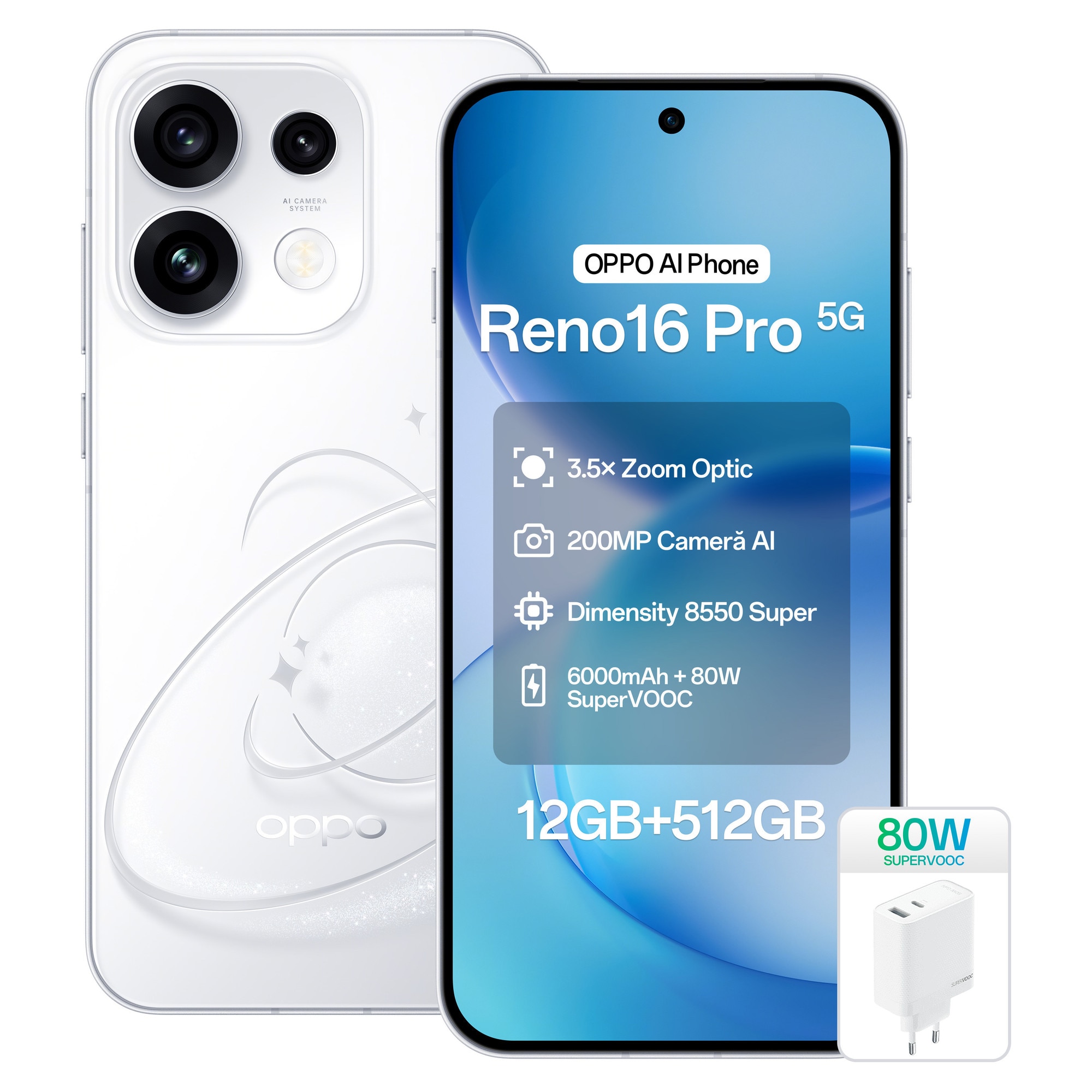 Telefon mobil OPPO Find X9 Pro, Dual SIM, 16GB RAM, 512GB, 5G
