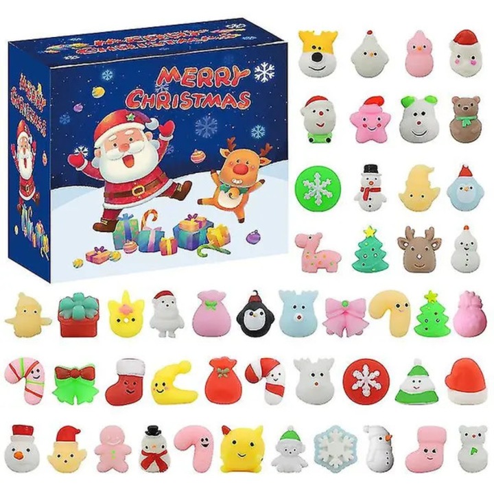 Комплект от 48 squishy мочи играчки, животни, многоцветни, 24x1x1см