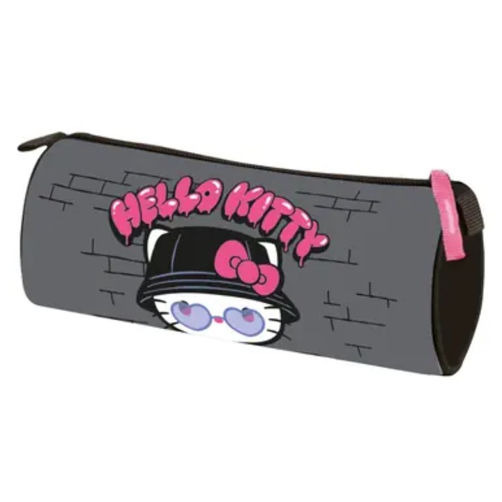 Penar Borseta St.Majewski PU01 Hello Kitty Grey, 21x7.5cm