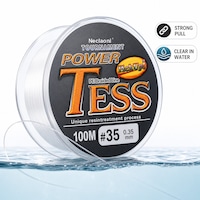 Fir de pescuit monofilament nailon alb, rezistent pentru apa dulce si monturi pescuit, rola 100m, marimea 3.5