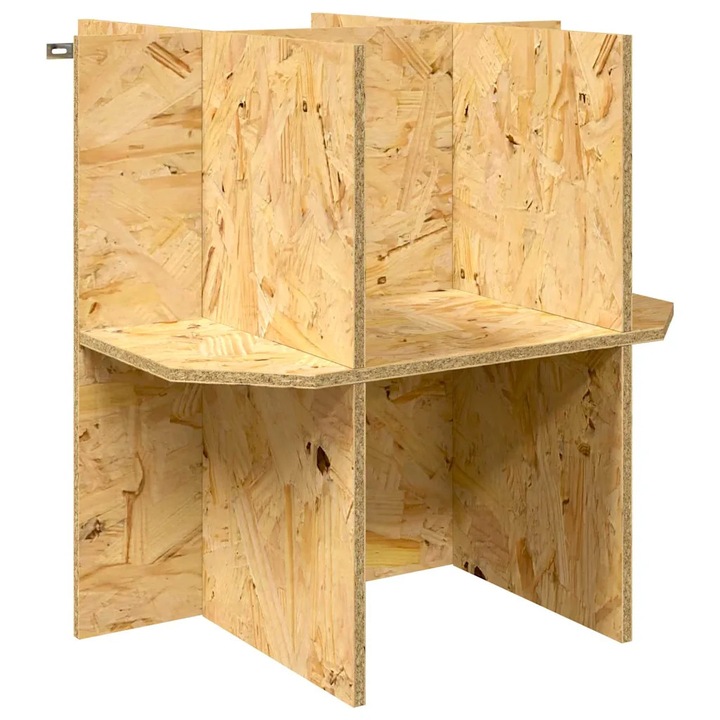 Baza pentru terariu vidaXL, Maro 50 x 50 x 50 cm OSB