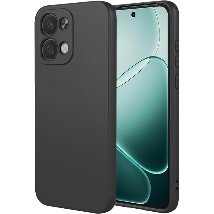 Husa Soft Touch, slim, ALC Mobile, anti soc, compatibila cu OPPO A6 Pro, Negru Tpu