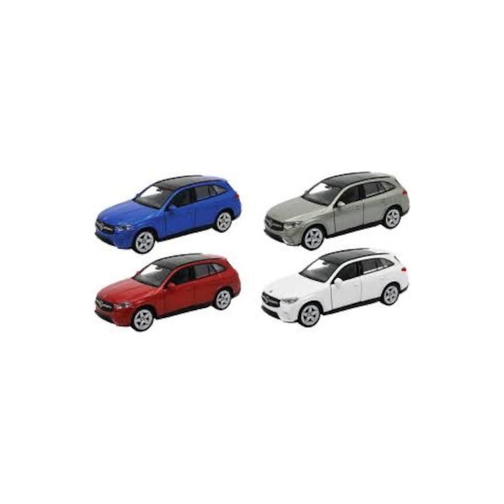 Mercedes GLC szürke Welly 1:34 fém modellautó nyitható ajtókkal, rugós