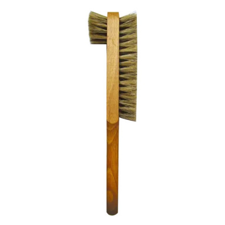 Cipőkefe, 100% lószőr sörték, fa nyél, 25cm