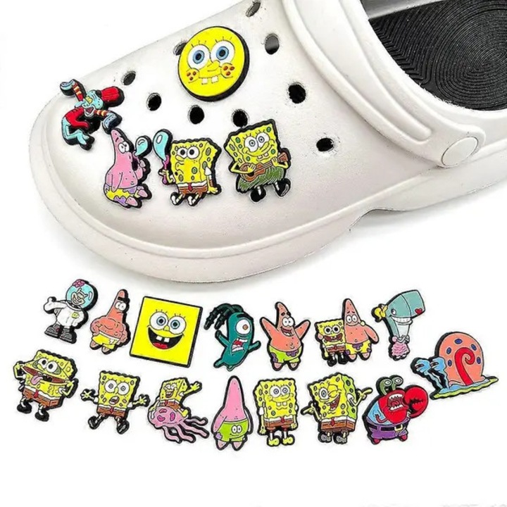 Комплект от 20 аксесоара за Crocs Спондж Боб многоцветни