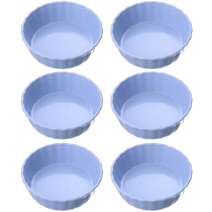 Set boluri mini din paie de grau, ecologic, antiderapant, multicolor, 10x10cm