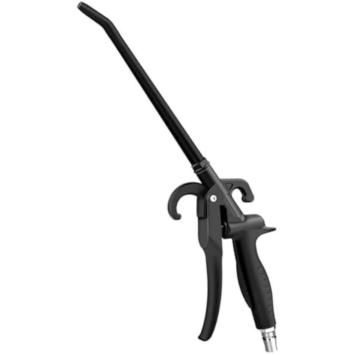 Pistol aer comprimat, 700L/min, duza curbata cauciuc, 220mm