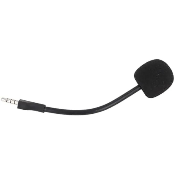 Csere mikrofon, hajlítható kar, ezüst kábel, 3.5mm, zajszűrővel