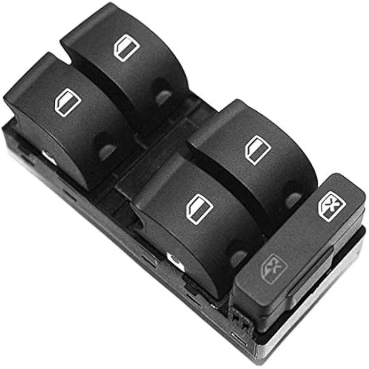 Audi A4 B6 B7 RS4 Seat Exeo elektromos ablakemelő kapcsoló, fekete