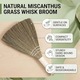 Matura manuala, iarba miscanthus, usoara, compacta, naturala, mica