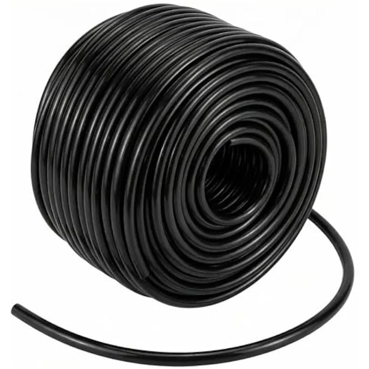 50m 4x7mm PVC flexibilis csepegtetőcső kerti és mezőgazdasági öntözéshez