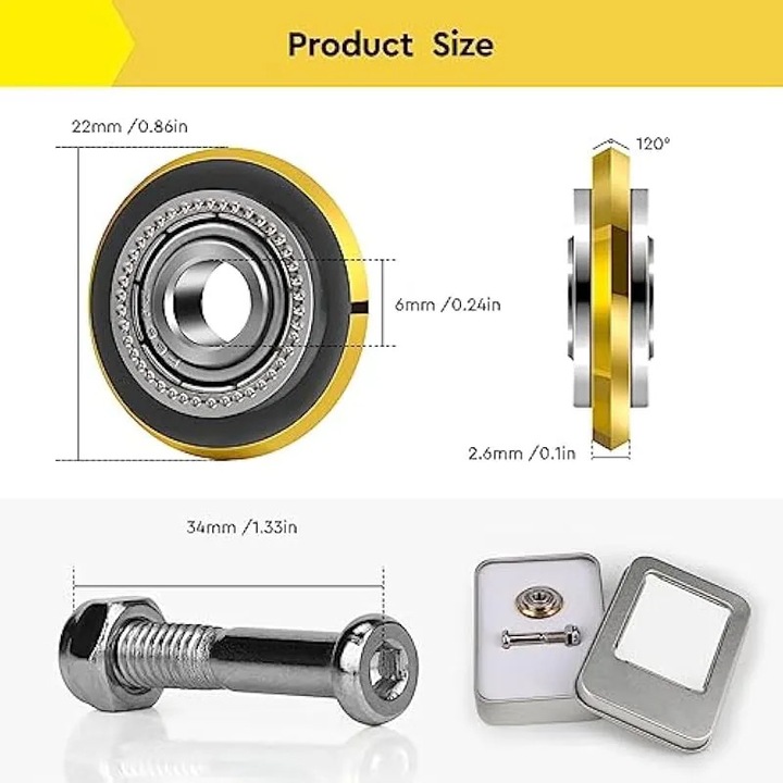 Csempevágó tárcsa 22x6x6mm csavarral és anyával, tartós, hőálló, szett