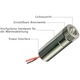 Module laser rosu 650nm 3-6V metal 2 buc set