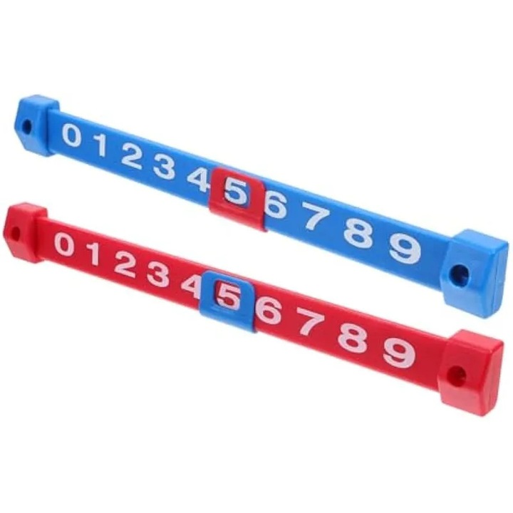 Contoare scor pentru masa de fotbal de masa, set 2 piese, plastic, usor, 10x3cm