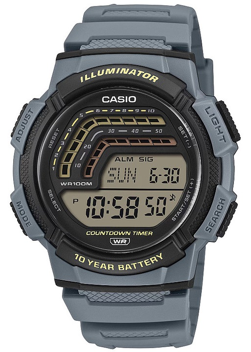 Férfi karóra Casio WS-1800H-2AVEF, Quartz, 45mm, 10ATM