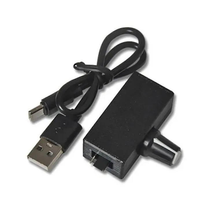 PWM sebességszabályzó, 4 tűs, USB Type-C, fekete, 12V