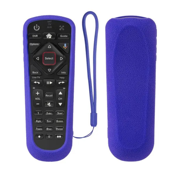 Husa telecomanda silicon, protectie, antiderapant, verde fosforescent, 54x14cm