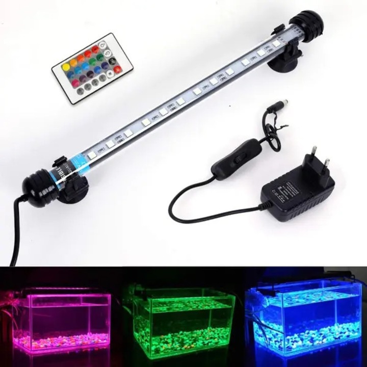 Banda LED acvariu 28cm RGB impermeabil