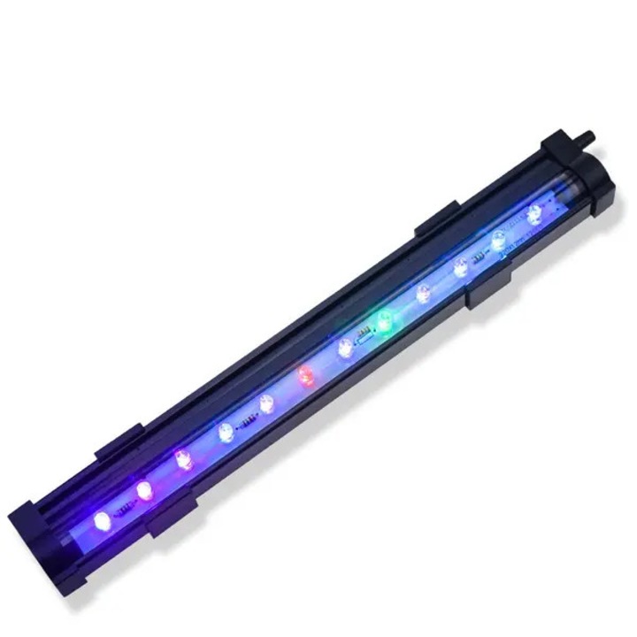 Lampa LED acvariu 20.5cm colorata cu bule submersibila cu telecomanda