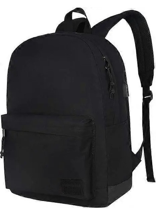 Vízálló laptop hátizsák 15.6 inch USB fekete 13x32x43cm
