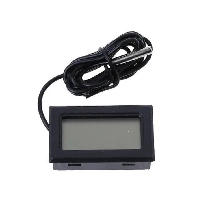 Termometru digital acvariu LCD, cablu 80cm, negru, 46x26.6mm