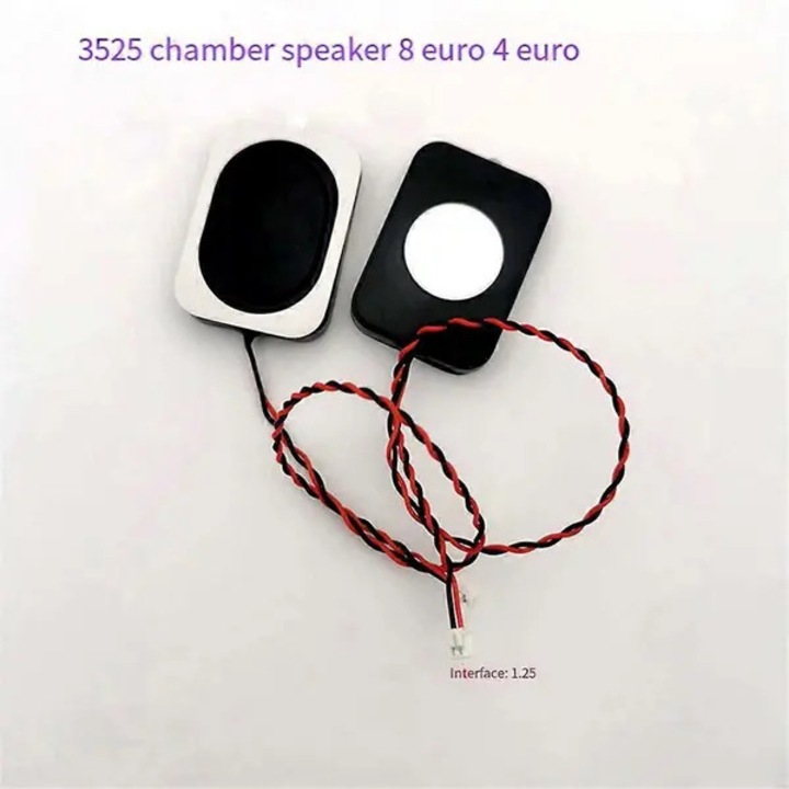 10 db üreges hangszóró készlet, 4 Ohm, 3W, fekete-piros, 3.5x2.5cm