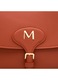 Geanta dama de umar, Musette, DEBBY MM, Piele naturala, Caramiziu, 25 x 8 x 20 cm