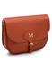 Geanta dama de umar, Musette, DEBBY MM, Piele naturala, Caramiziu, 25 x 8 x 20 cm