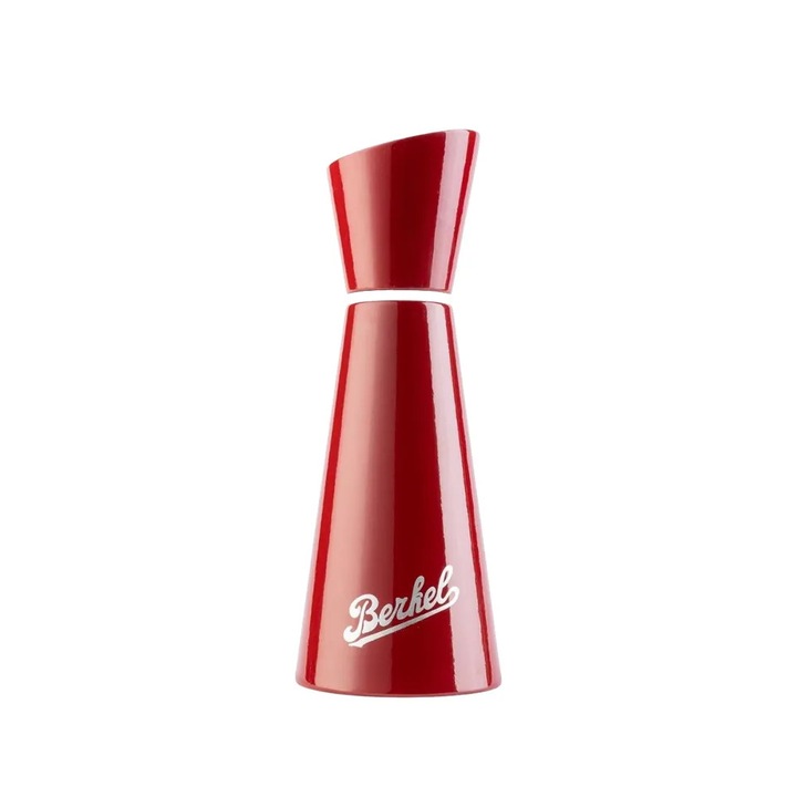 Berkel fűszerőrlő, Salt&Pepper, ideális durva sóhoz/borsszemekhez/szárított fűszerkeverékekhez, kerámia őrlőmechanizmus, bükkfa test, krómozott részletek, fényes felület, könnyű tisztítás, ergonomikus kialakítás, piros