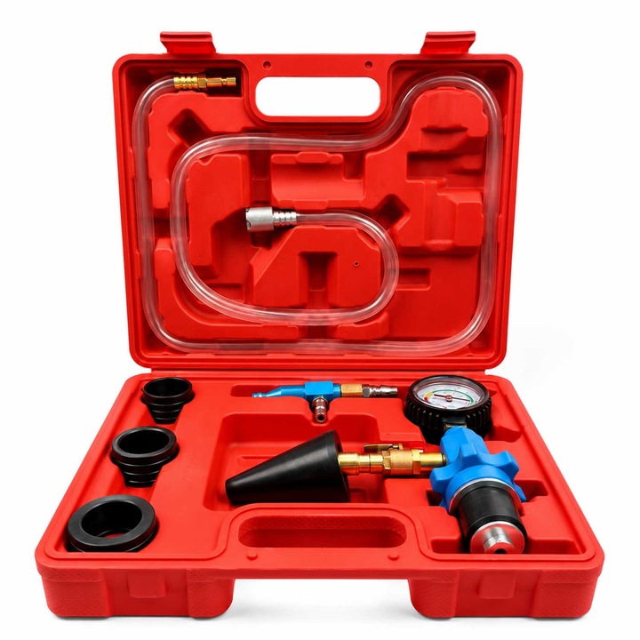 Hűtőrendszer feltöltő és tesztelő készlet, Gebo Tools