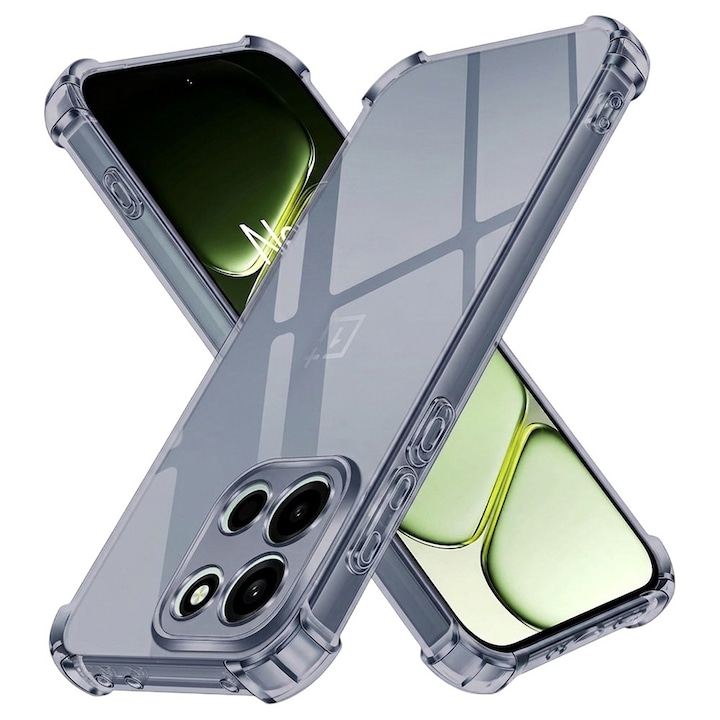 Husa pentru OnePlus Nord 6 DaDen® ShockProof, Protectie Camera, Antisoc, Protectie Superioara, Fumuriu