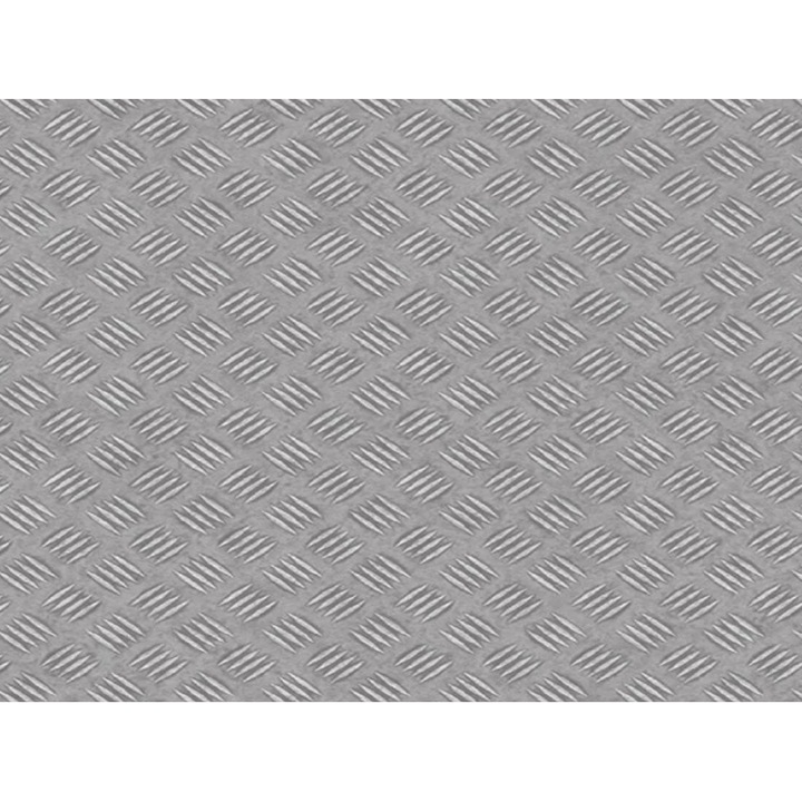 Covor PVC Tabla Inox, Tip Linoleum Tabla Striata 1m x 2m