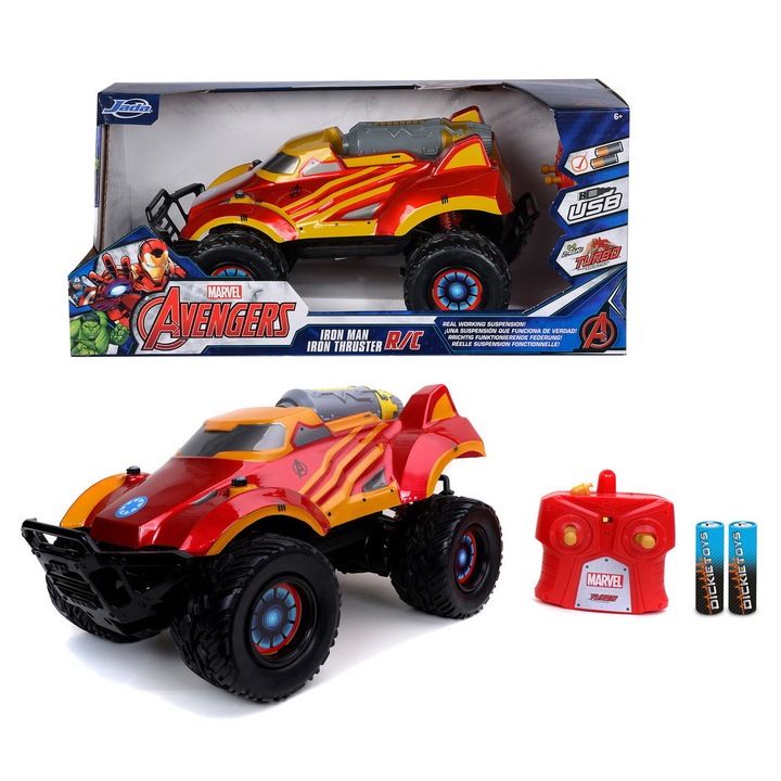 Marvel RC Iron Thruster Távirányítós Autó, 1:14 Méretarány