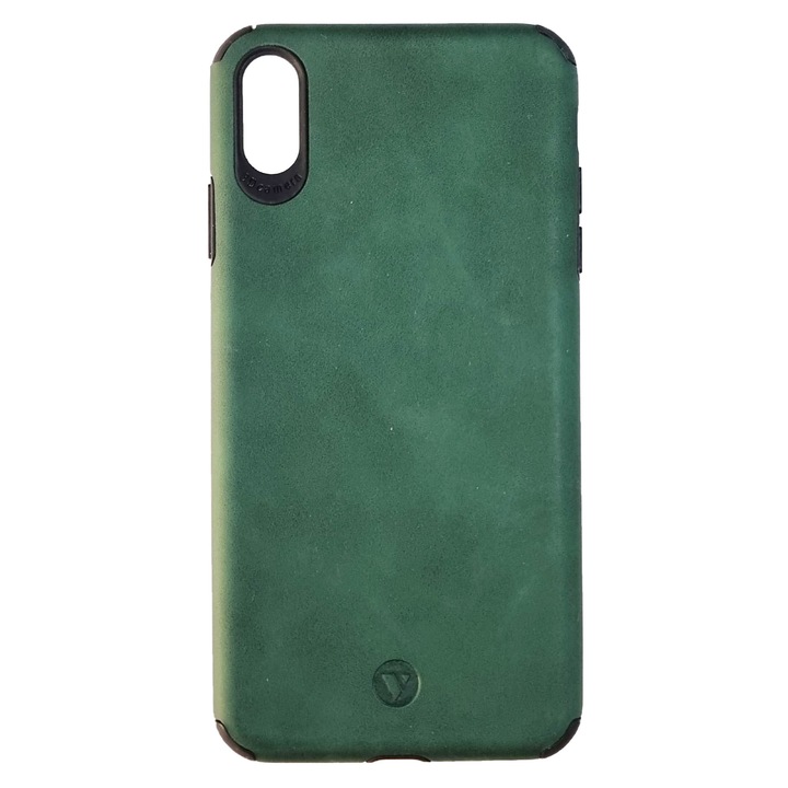 Zöld Nubuck tok iPhone XS Max-hoz