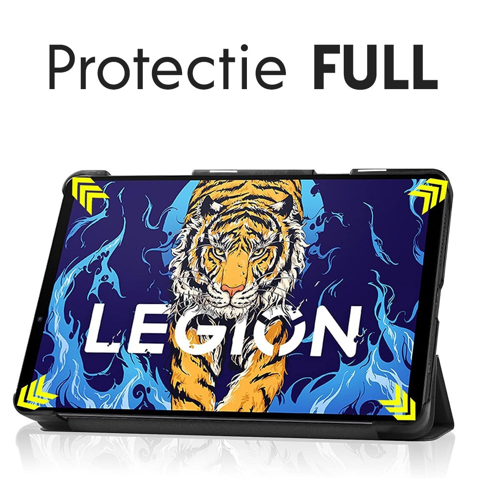Husa de protectie pentru Lenovo Legion Tab Gen 5 DaDen FoldPro, Mod stativ, Unghi pana la 65°, Albastru