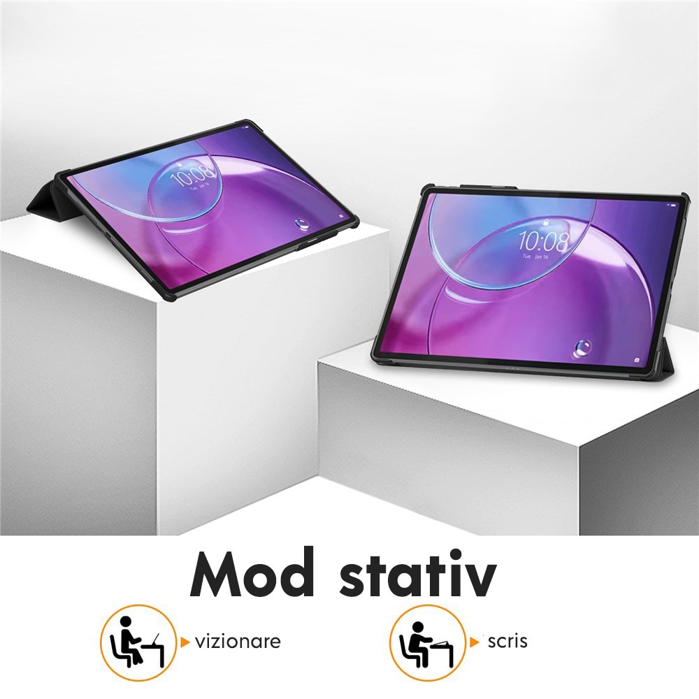Husa de protectie pentru Samsung Galaxy Tab S11 Ultra / Tab S12 Ultra DaDen FoldPro, Mod stativ, Unghi pana la 65°, Piele ecologica, Starry Night