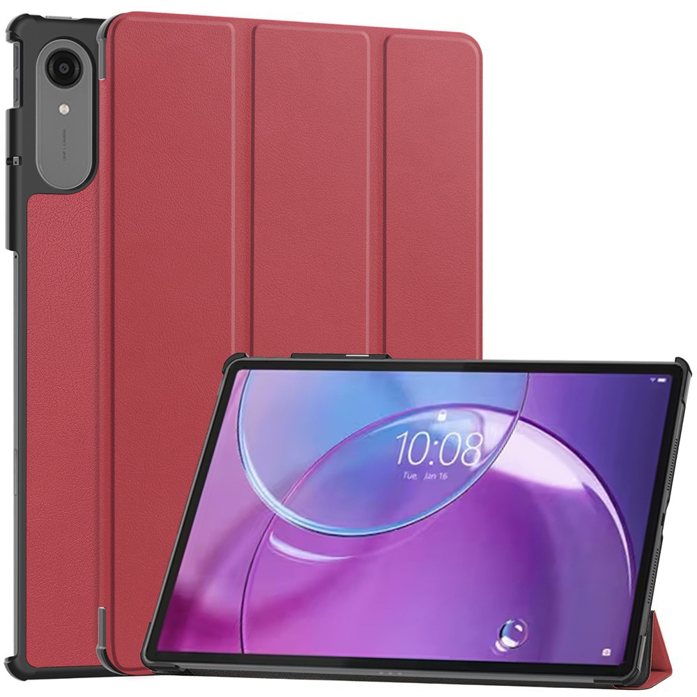 Husa pentru Lenovo Idea Tab Pro Gen 2 13 inch Lightweight Slim, tip stand, functie sleep/wake-up si inchidere magnetica, protectie 360 - bordeaux