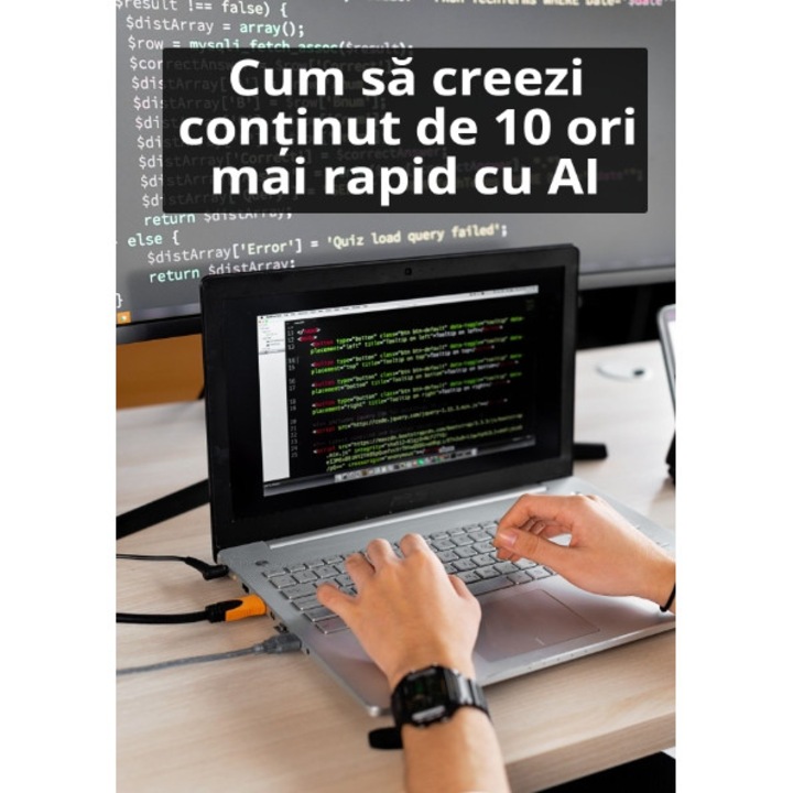 Ebook - Cum sa creezi continut de 10 ori mai rapid cu AI, limba romana