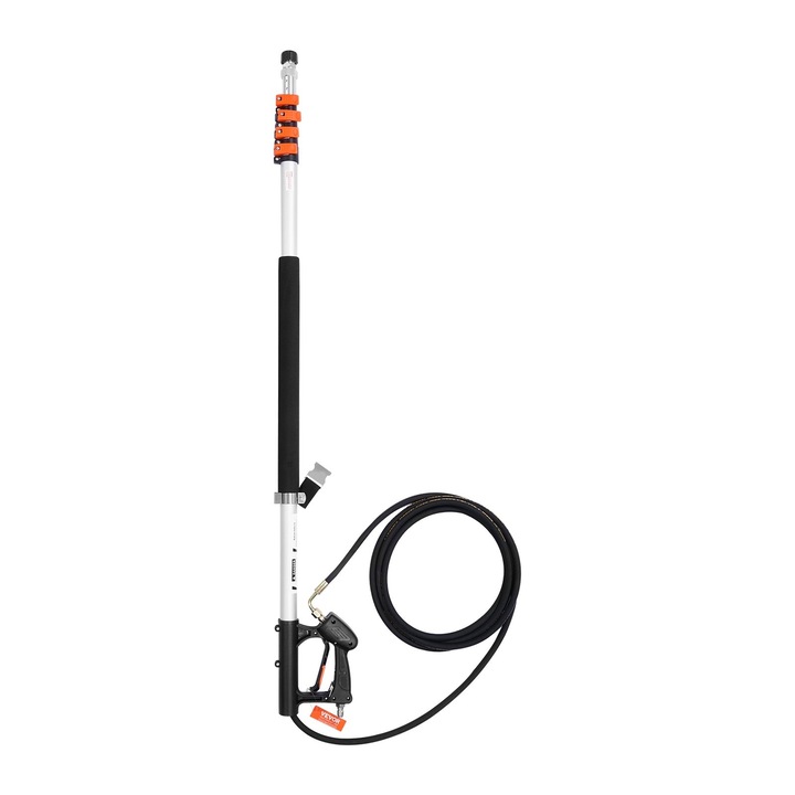 VEVOR 6358mm 4000psi teleszkópos lándzsa kefével és 7 fúvókával, tartóval és forgó csatlakozókkal