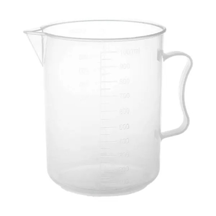 Pahar gradat plastic transparent 1000ml cu maner 14x10.5cm