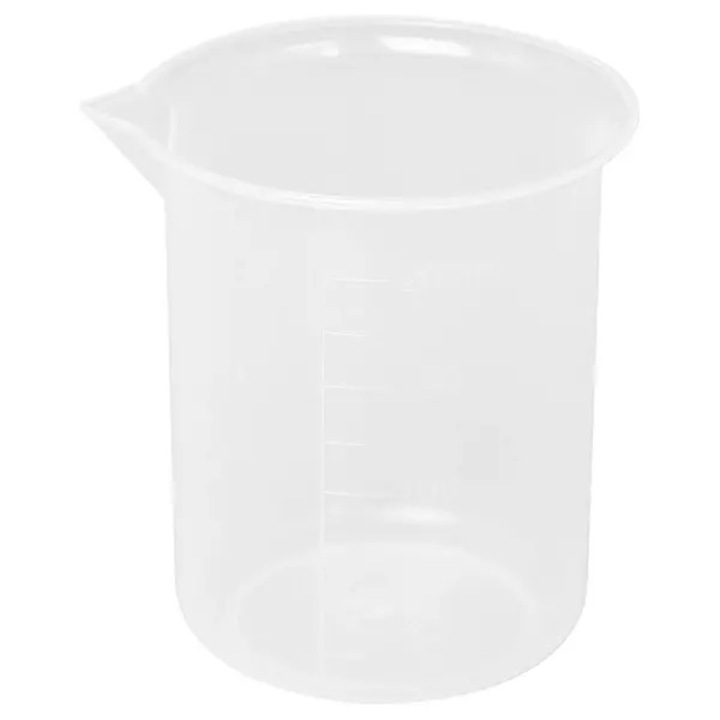 Set 2 pahare gradate plastic transparent 200mL 86x73mm