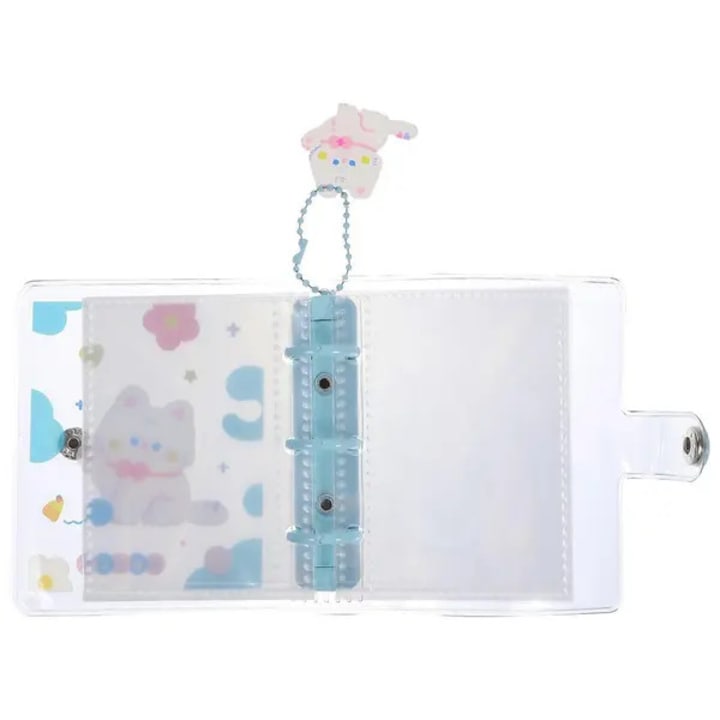 PVC fotóalbum, 10 lap, égszínkék, 10.6x10x2.8cm, vízálló