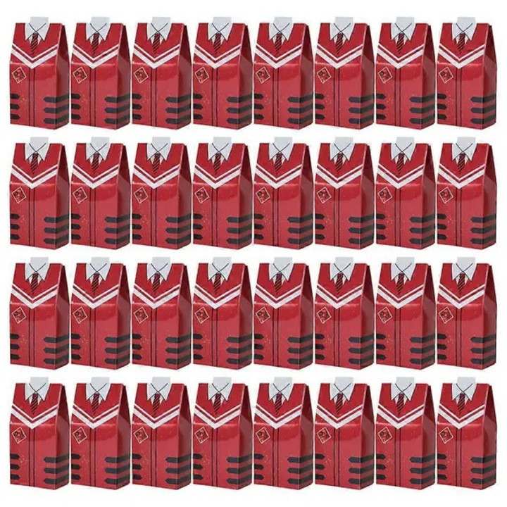 Cutii cadou pentru absolvire, set 50 bucati, hartie, rosu, 10.5x5x3cm