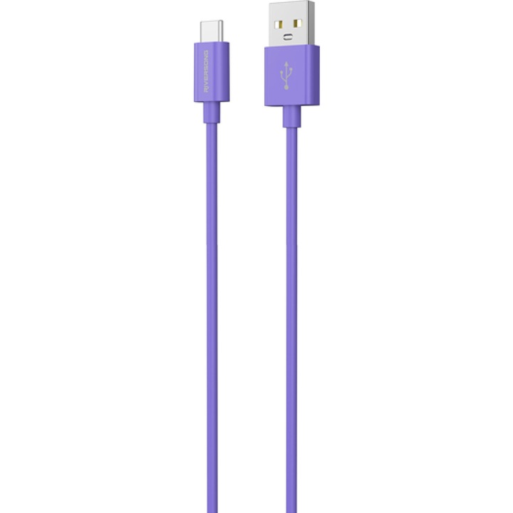 Cablu USB Type-C Riversong Lotus 08 3A violet 1.2m
