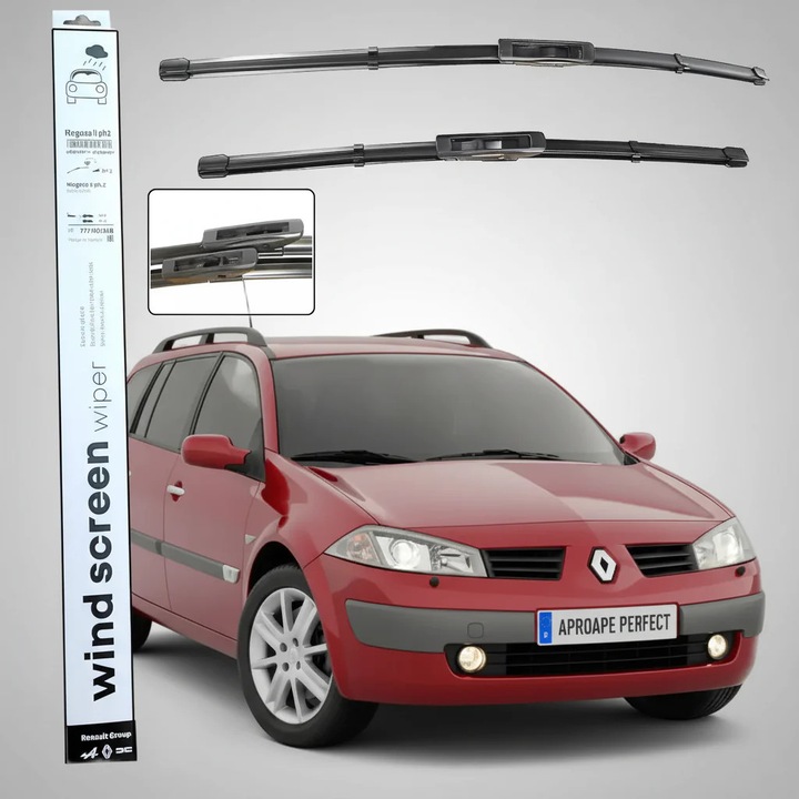 Renault Megane II Estate, Kombi Eredeti Ablaktörlő Lapát Készlet 600/450mm