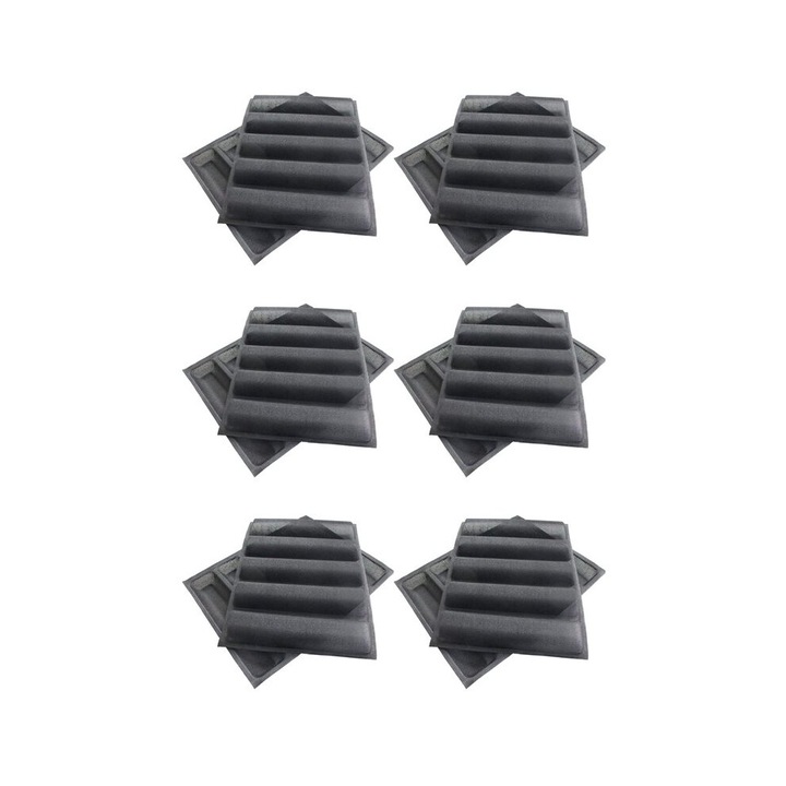 Set 12 forme silicon negre pentru paine 5 paini 30x10x7cm nonaderente