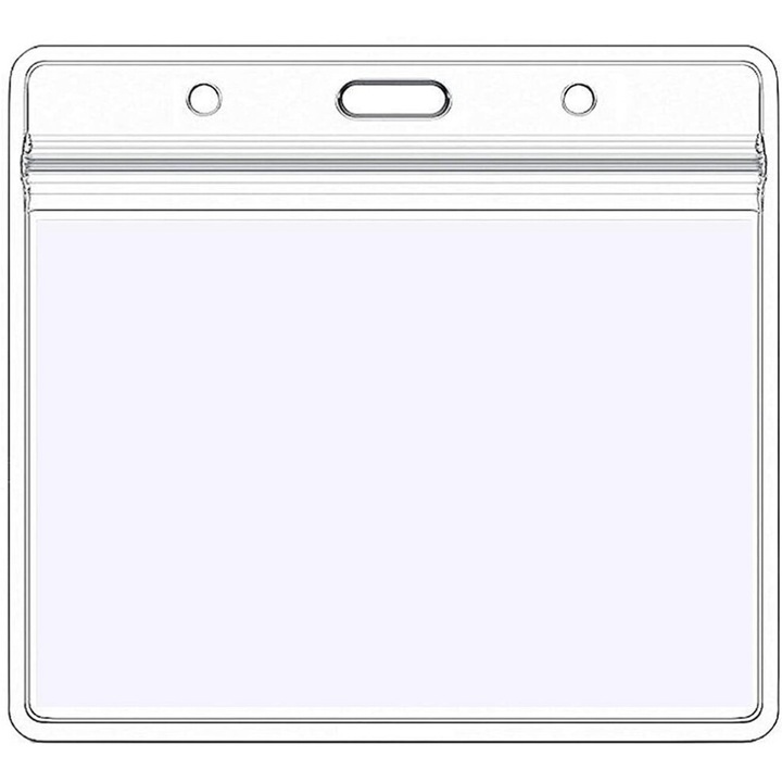 Suport documente PVC transparent 10x7cm set 3 buc