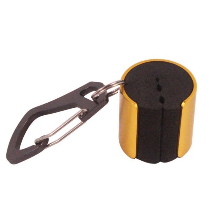 Suport lanseta metalic rotativ 360 grade auriu 3.2x3.1cm